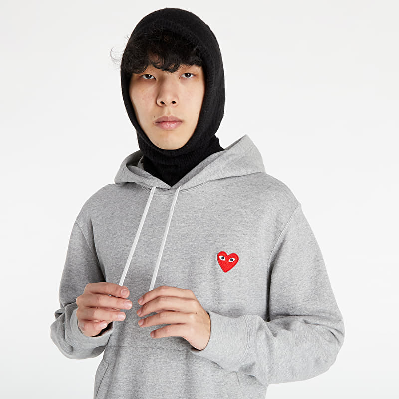 Comme des Garçons PLAY Hoodie Grey | Footshop