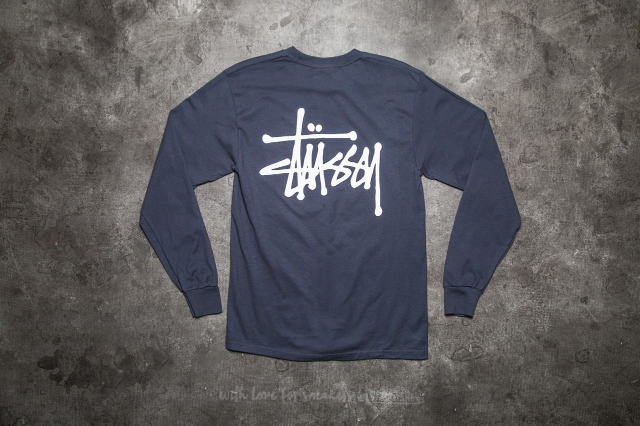 Camisetas Stüssy Basic Stüssy Long Sleeve Tee Midnight