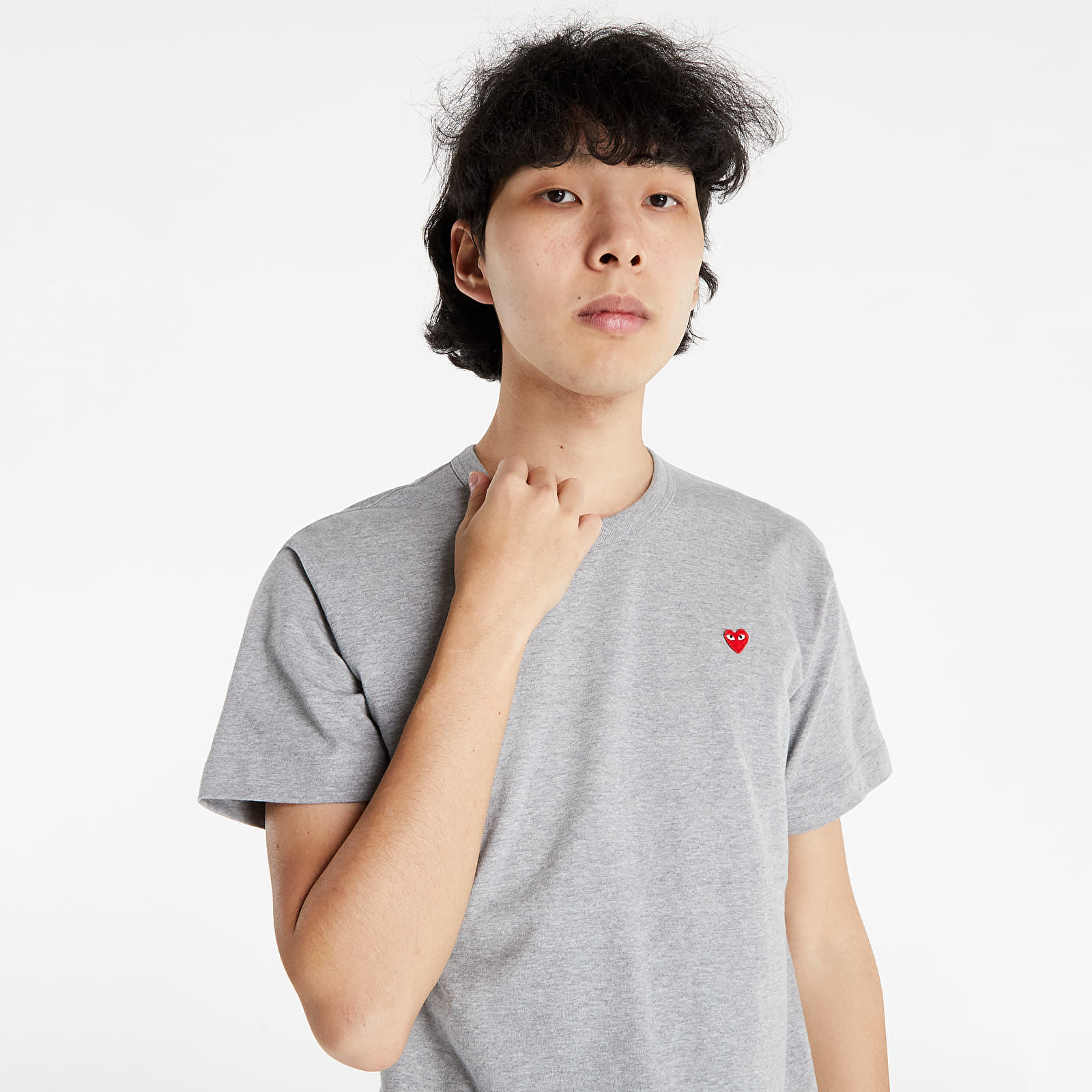 Koszulki Comme des Garçons PLAY Mens Tee Knit Grey