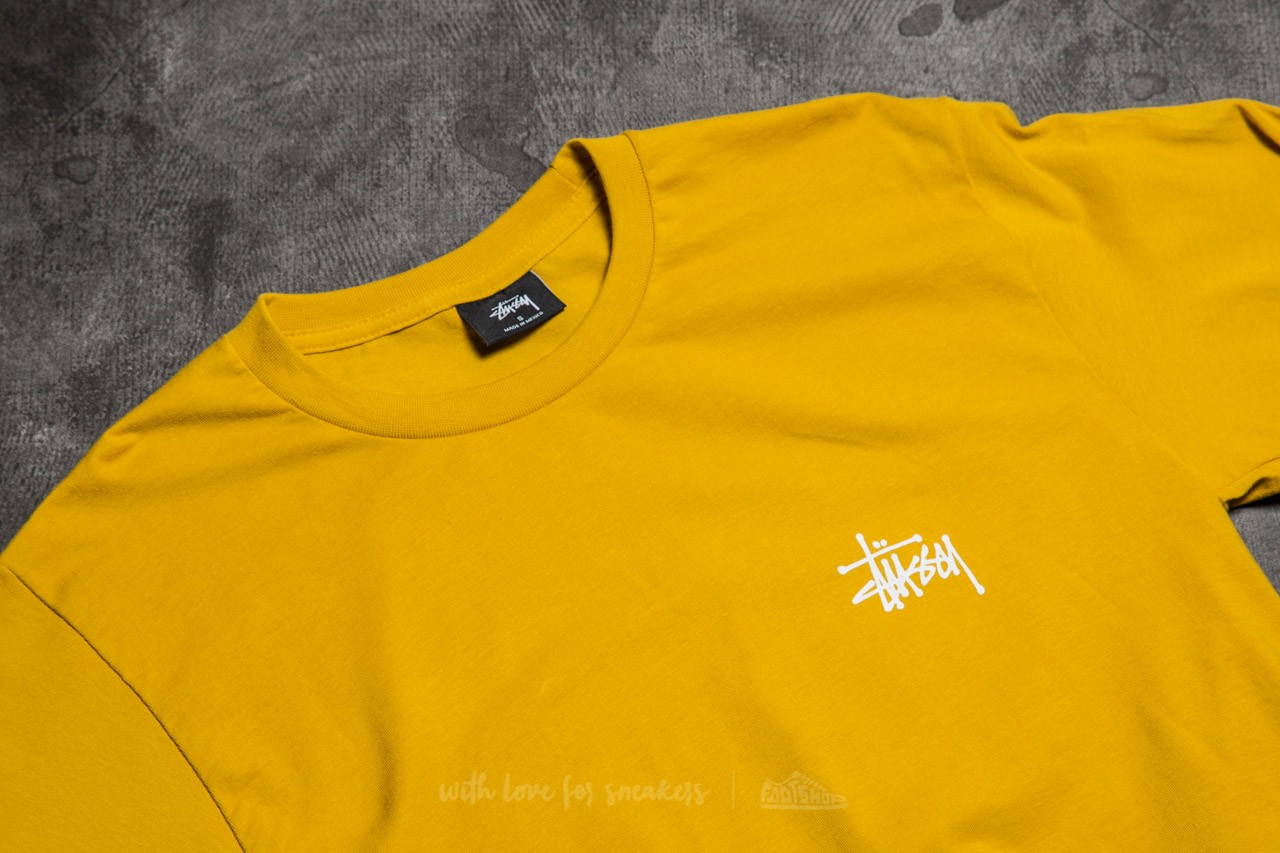 T-Shirts and shirts Stüssy Basic Stüssy Long Sleeve Tee Mustard