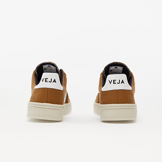 Sneaker Veja Marron Homme Men's Shoes Veja V-12 B-Mesh Tent/ White