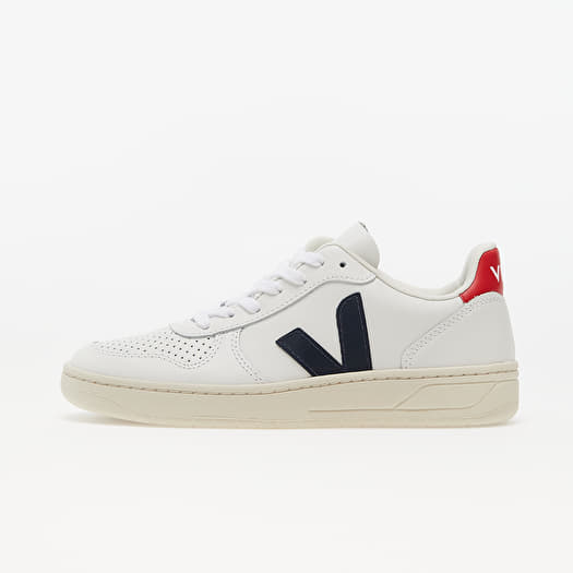Veja W V-10 Leather Extra White/ Nautico/ Pekin