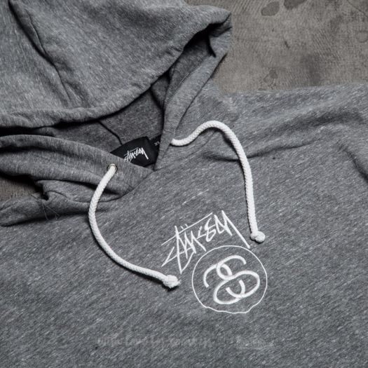 Sweatshirts Stüssy Stock Link Raw Edge Hoodie Grey Heather | Footshop