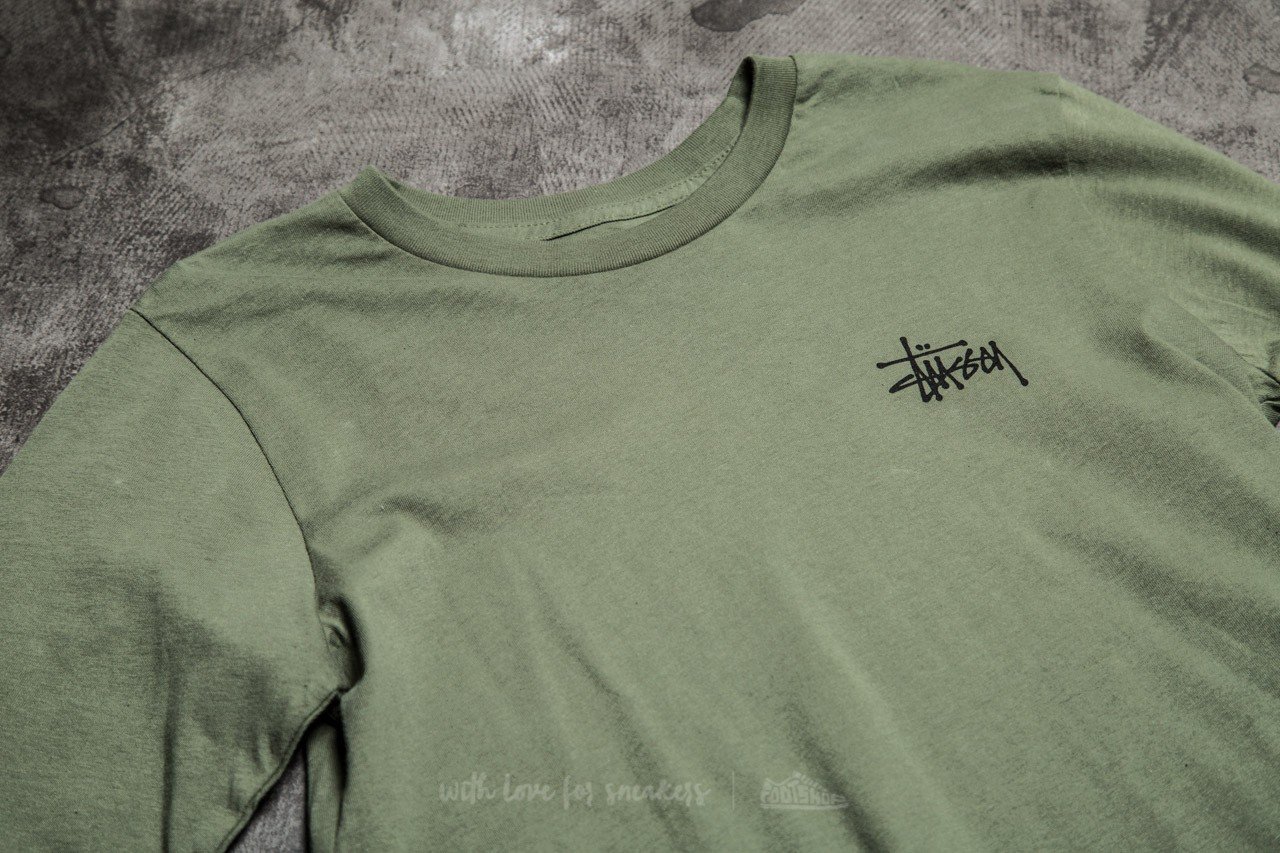 T-Shirts und Hemden Stüssy Basic Stüssy Classic Long Sleeve Tee Olive