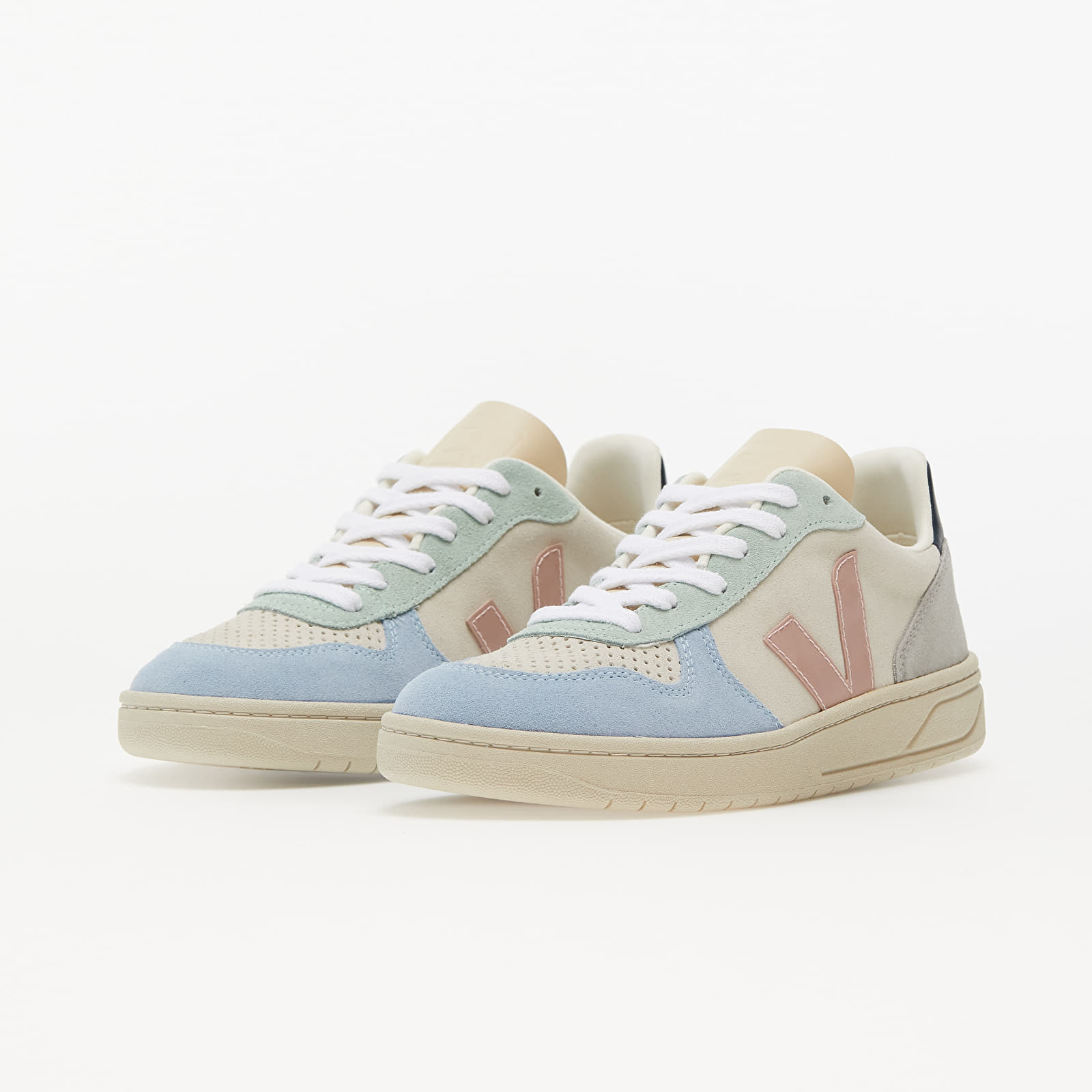 Women's shoes Veja V-10 Suede Multico/ Natural/ Babe