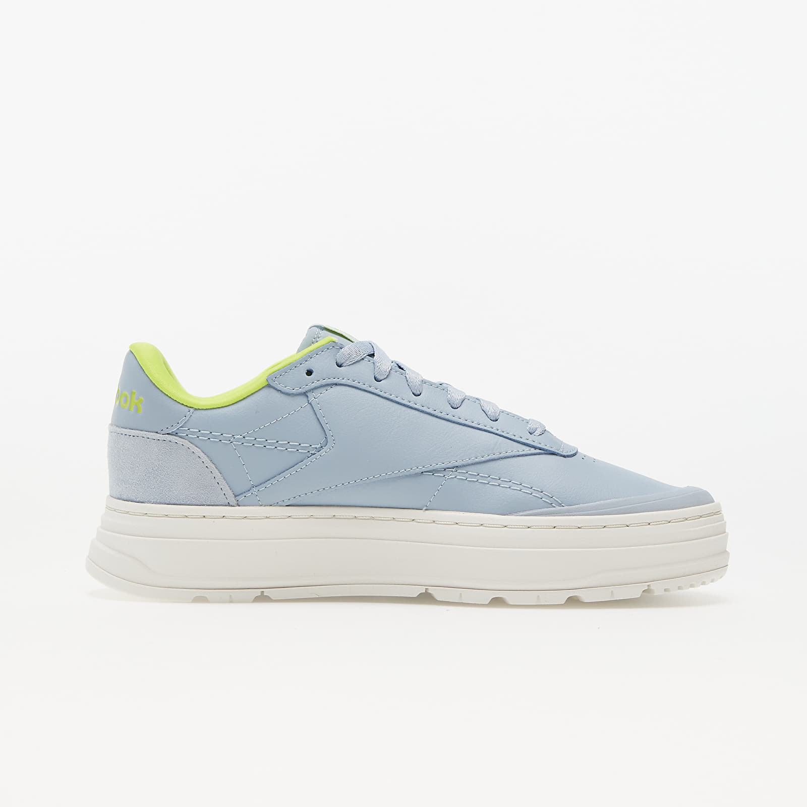 Damen Sneaker und Schuhe Reebok Club C Double Geo Grey/ Chalk/ Acid Yellow