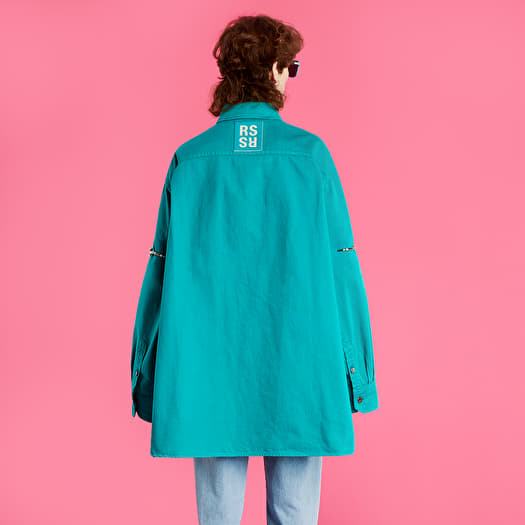 Shirts RAF SIMONS Big Fit Denim Shirt Petrol | Footshop