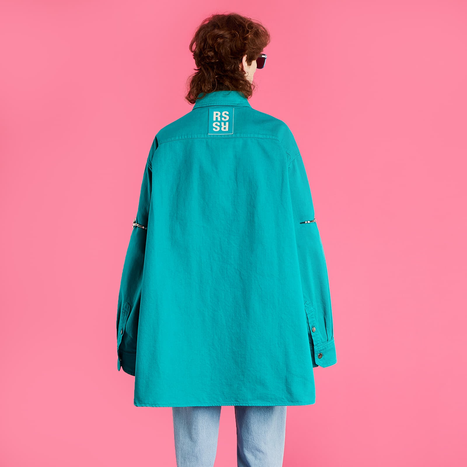 RAF SIMONS BIG FIT DENIM SHIRT 20AW デニム ラフシモンズ RAF SIMONS ジッパービッグフィットデニムシャツ