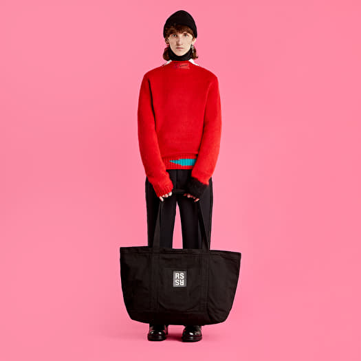 Sweaters RAF SIMONS Vintage Knit Sweater With Contrasting Details Red Petrol Footshop