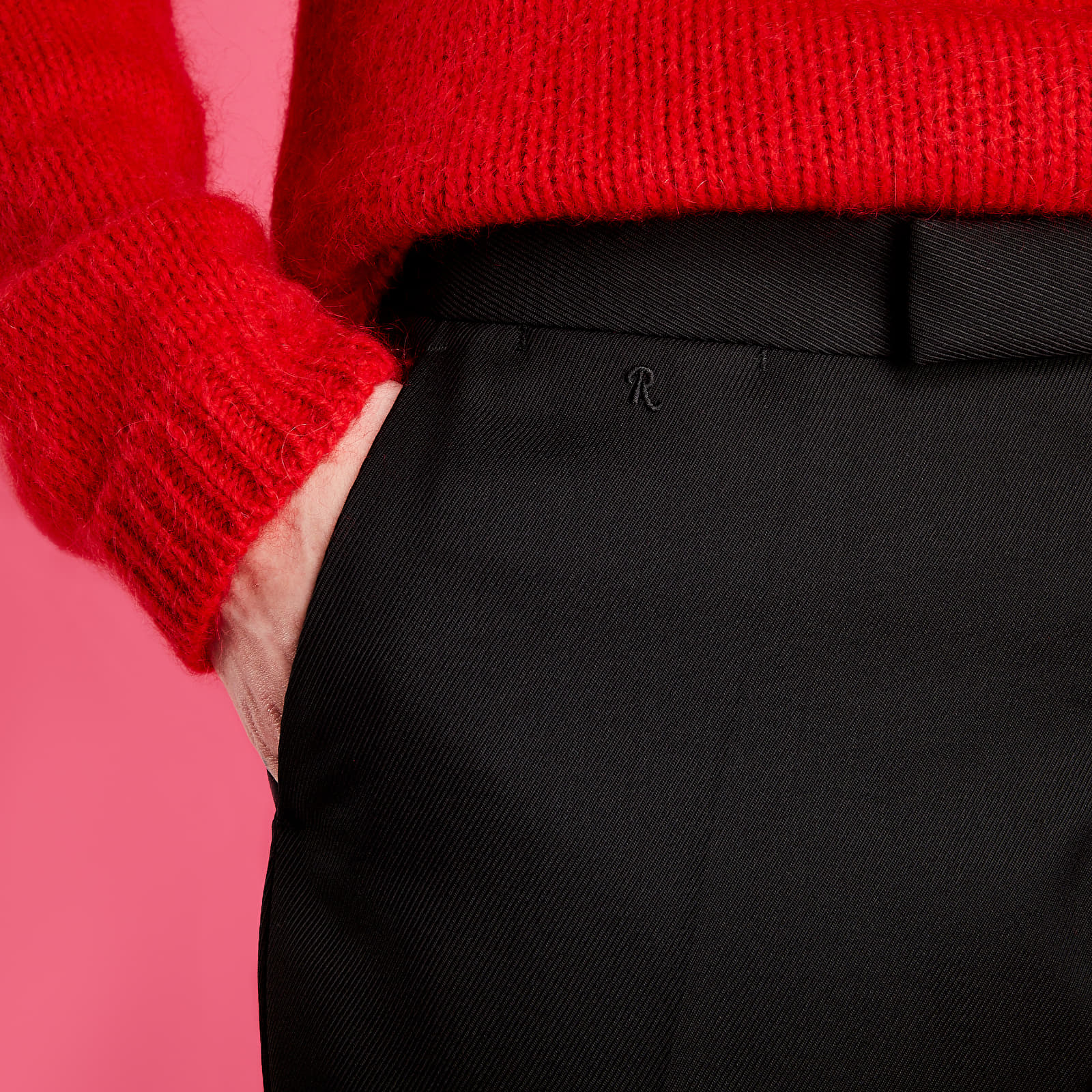 Džínsy a nohavice RAF SIMONS Slim Fit Classic Pants Black