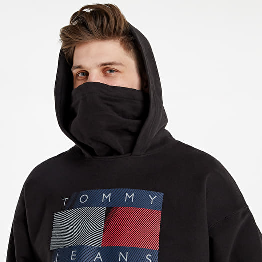 Hoodies and sweatshirts Tommy Jeans Reflective Flag Hoodie Black | Footshop