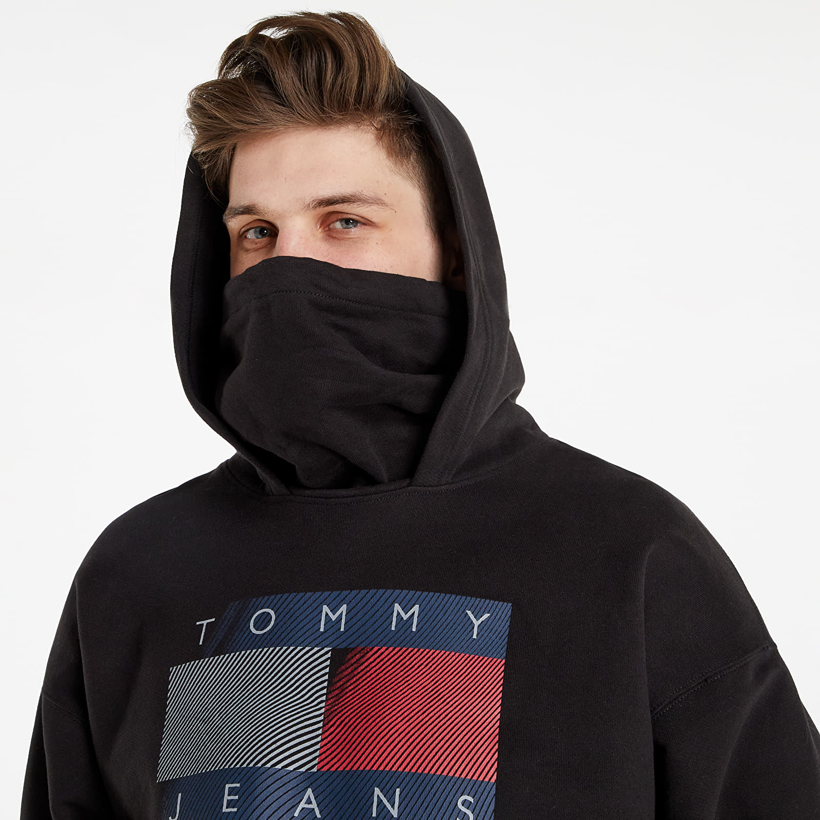 Sweatshirts Tommy Jeans Reflective Flag Hoodie Black