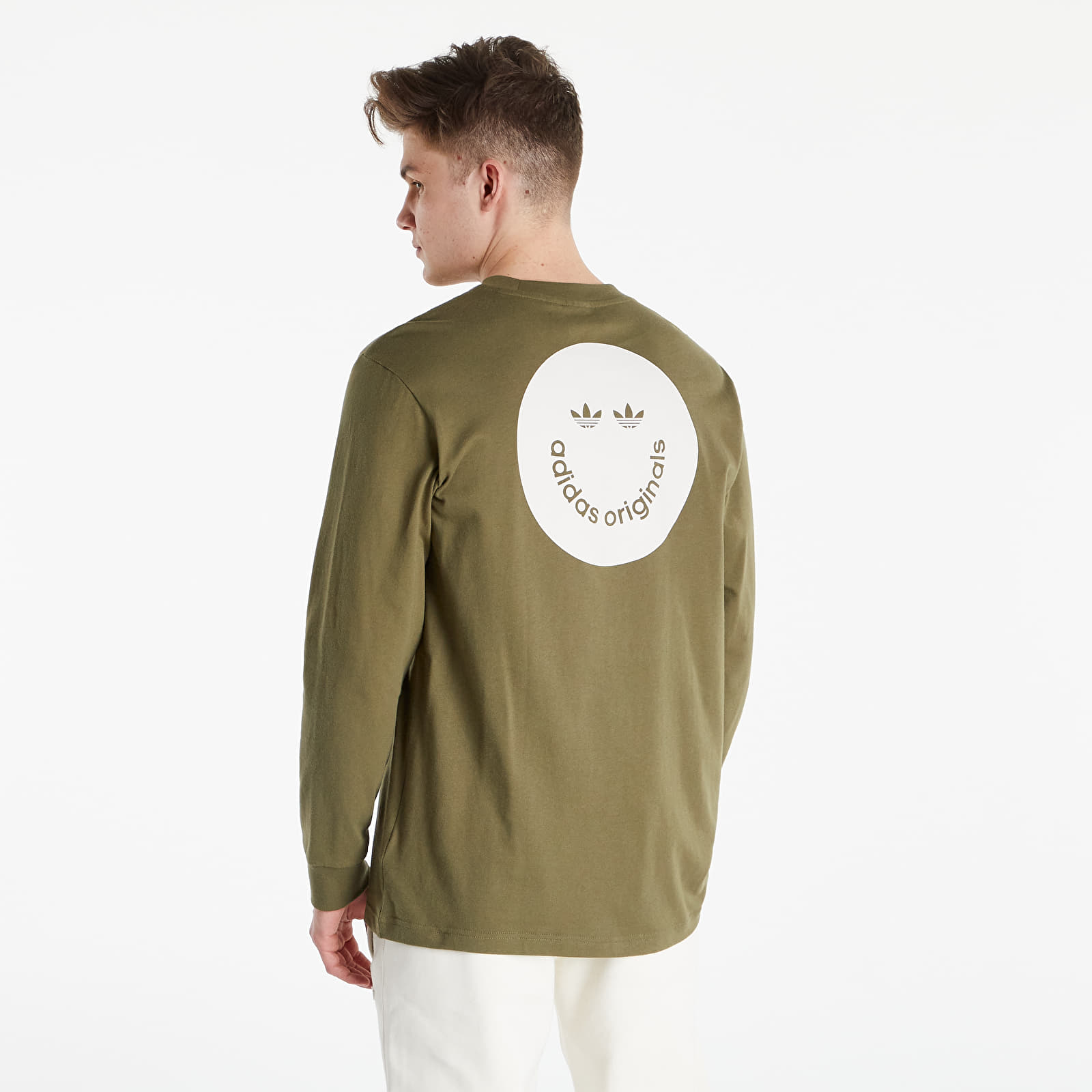 Koszulki adidas Long Sleeve Tee Focus Olive