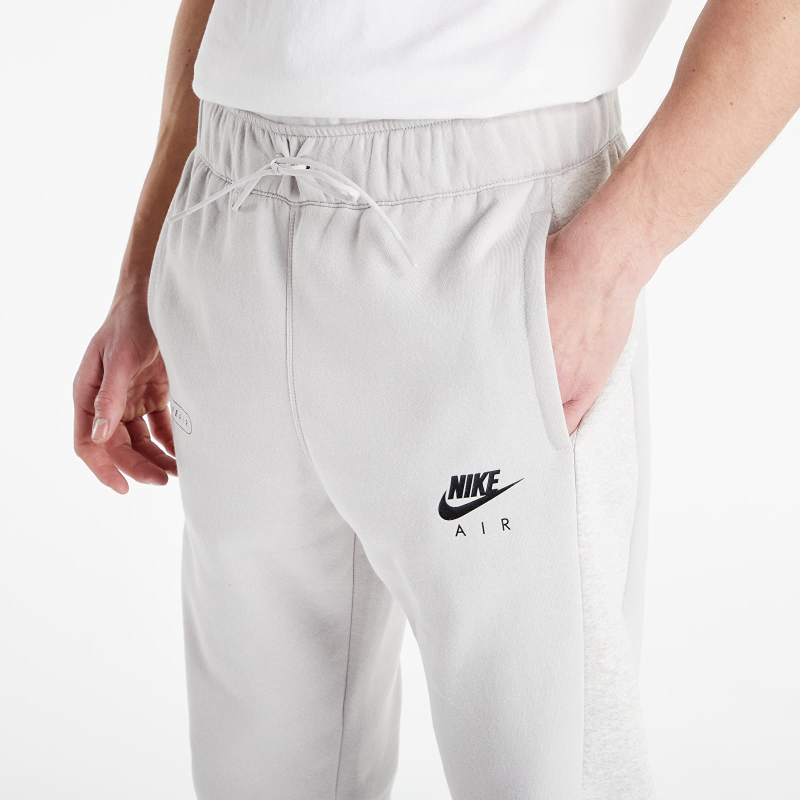 Pantalones Nike NSW Nike Air Brushed Back Joggers Lt Iron Ore/ Phantom/ Black