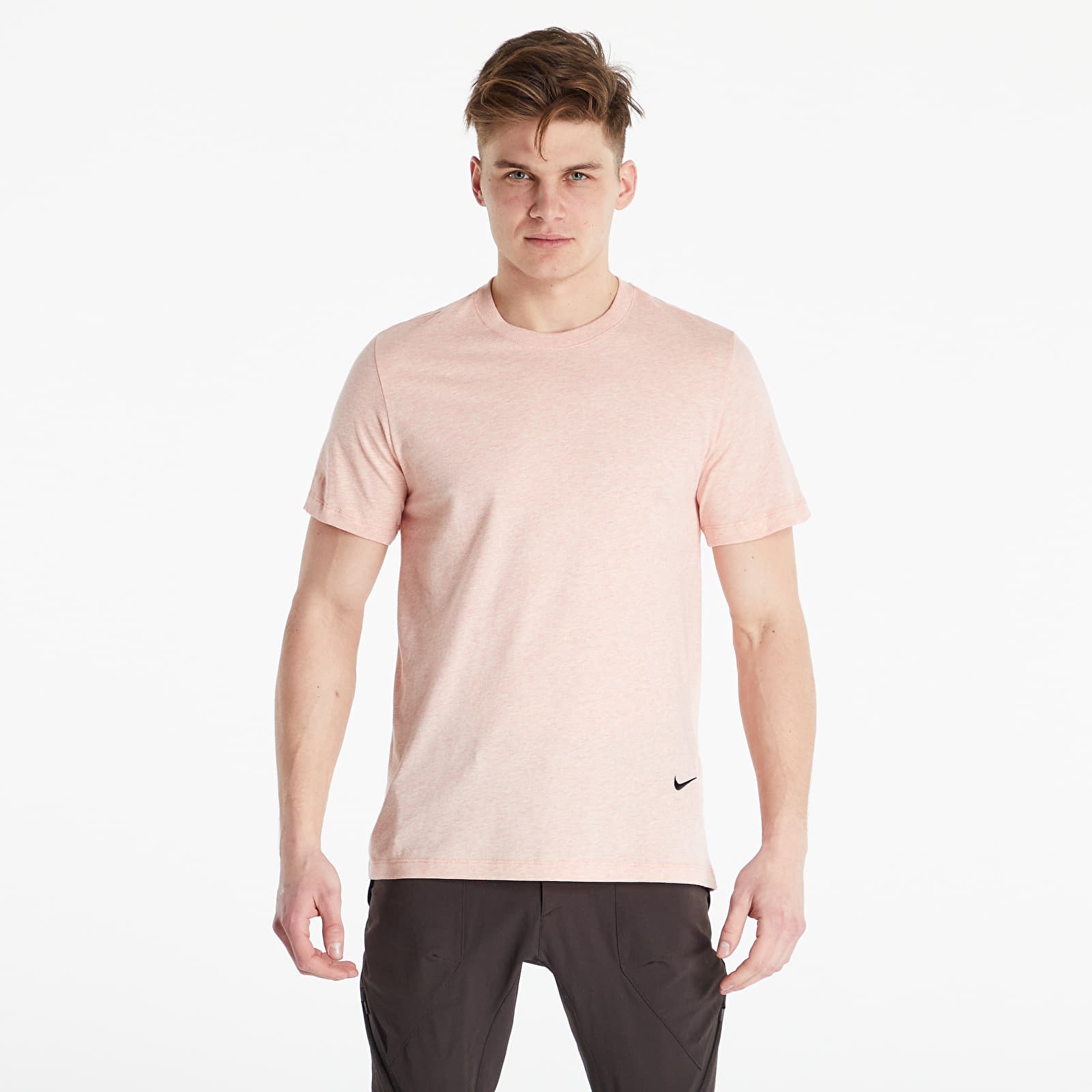 T-paidat Nike NSW Tee Sustainability Lt Madder Root/ Htr/ Black