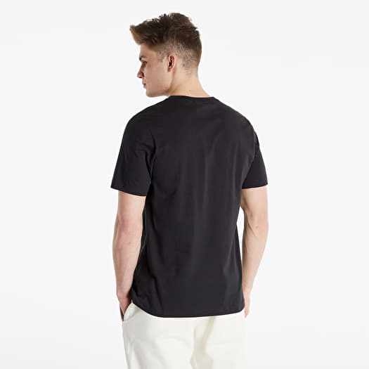 Adidas plain 2025 black t shirt