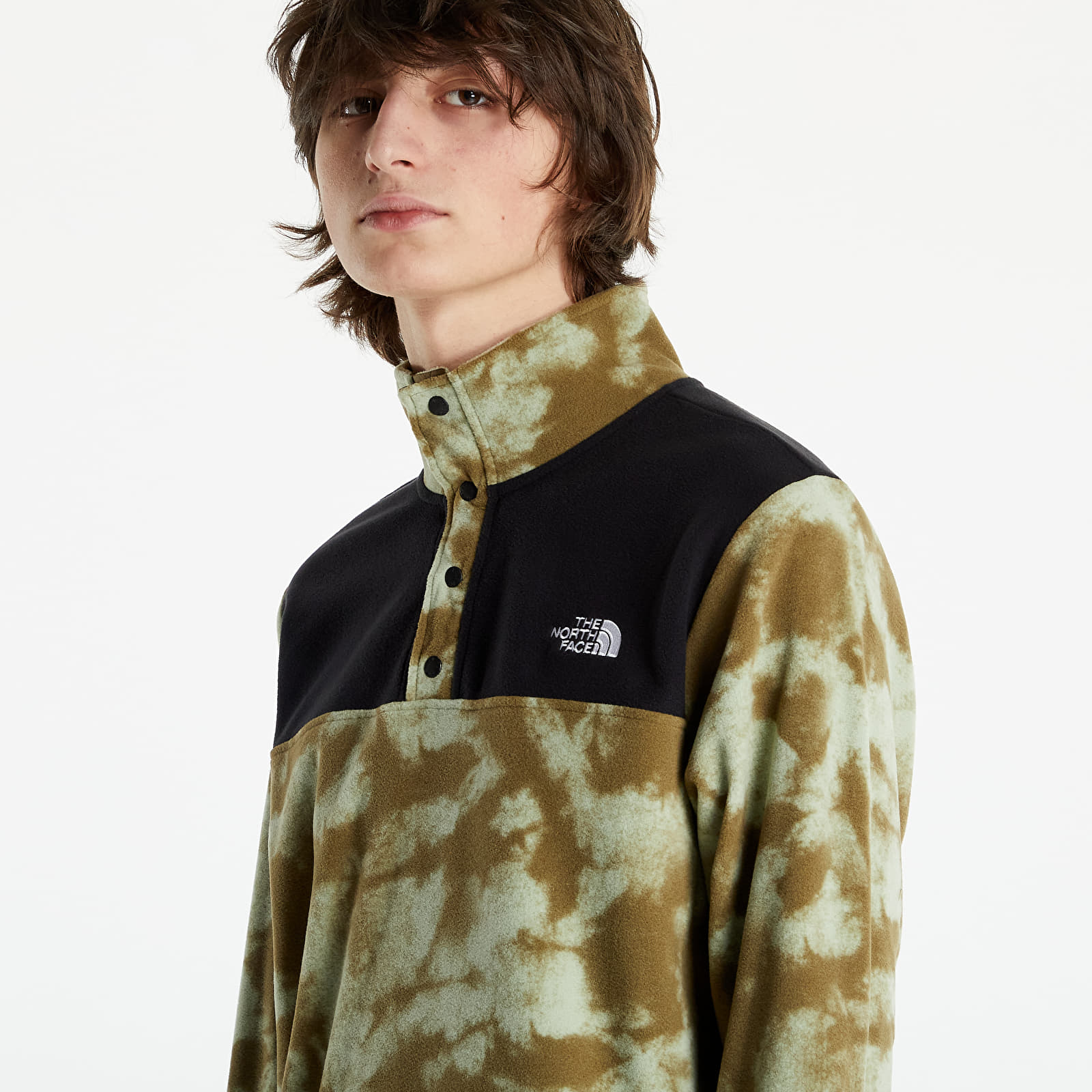 Dukserice The North Face M Printed Tka Glacier Snap-Neck Pulover Tnfb/Mtryolvretrodyeprint