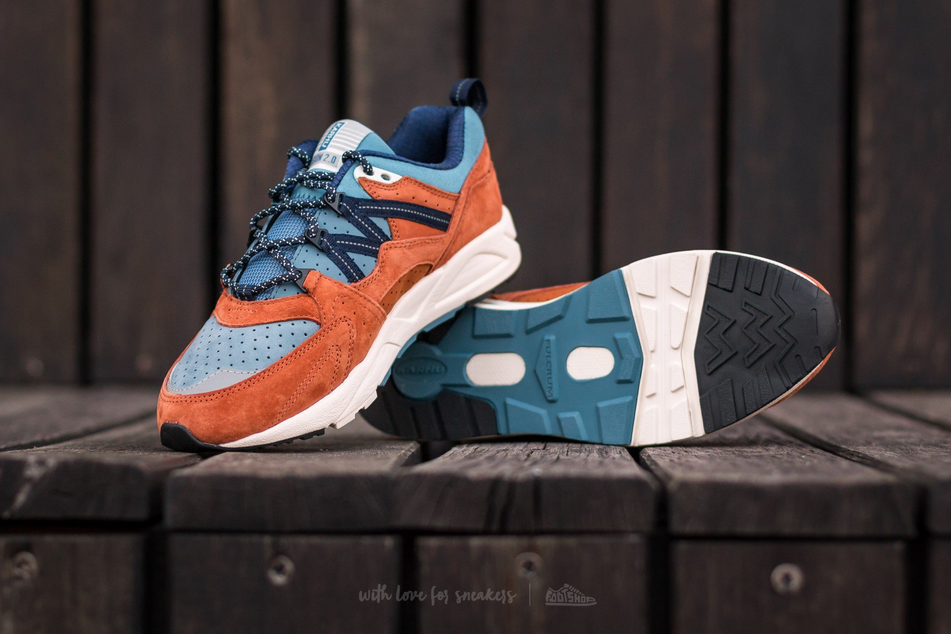 Men's shoes Karhu Fusion 2.0 Carmel Cefé/ Aegen Blue