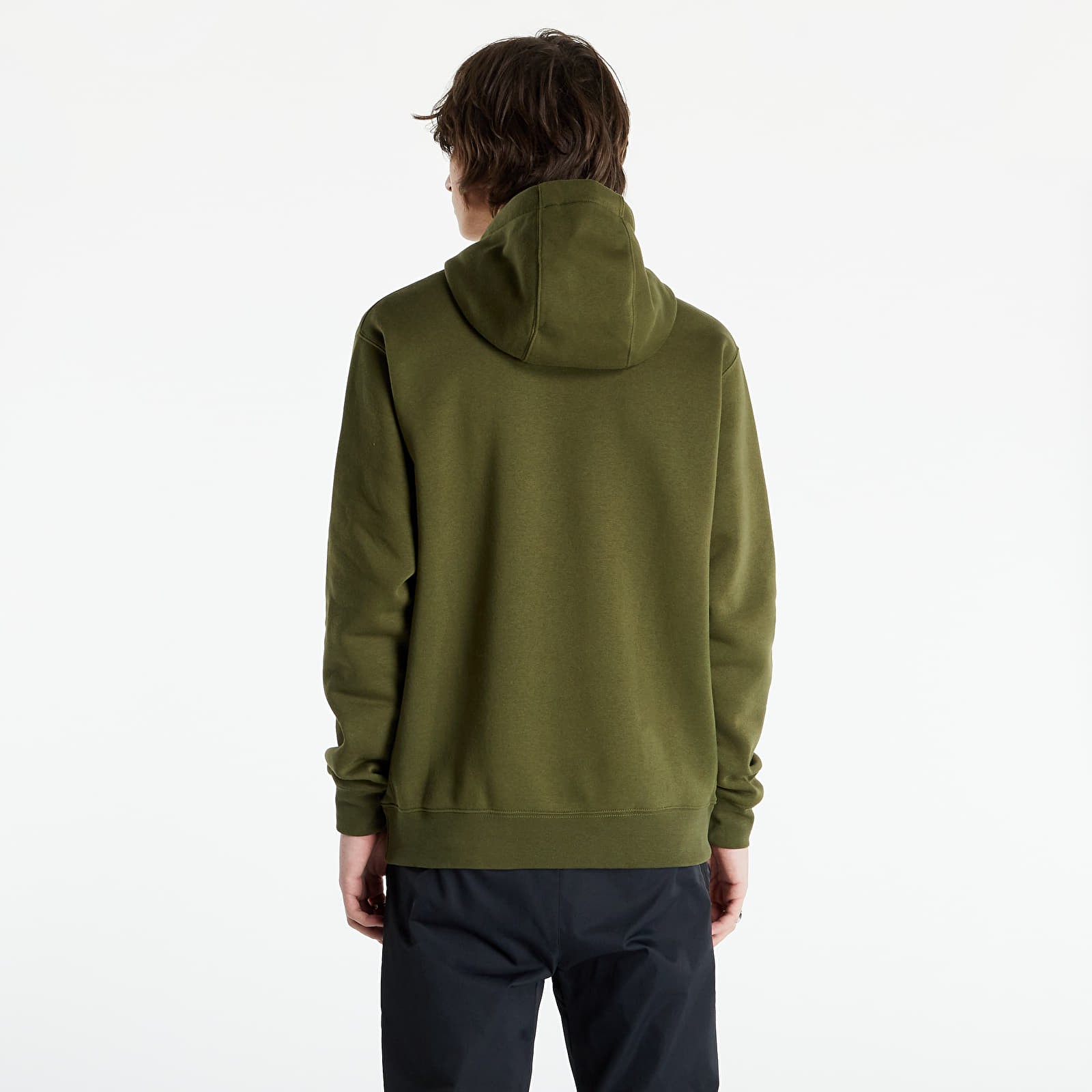 Bluzy Nike NSW Club Hoodie Pullover Brushed Back Rough Green/ Rough Green/ White