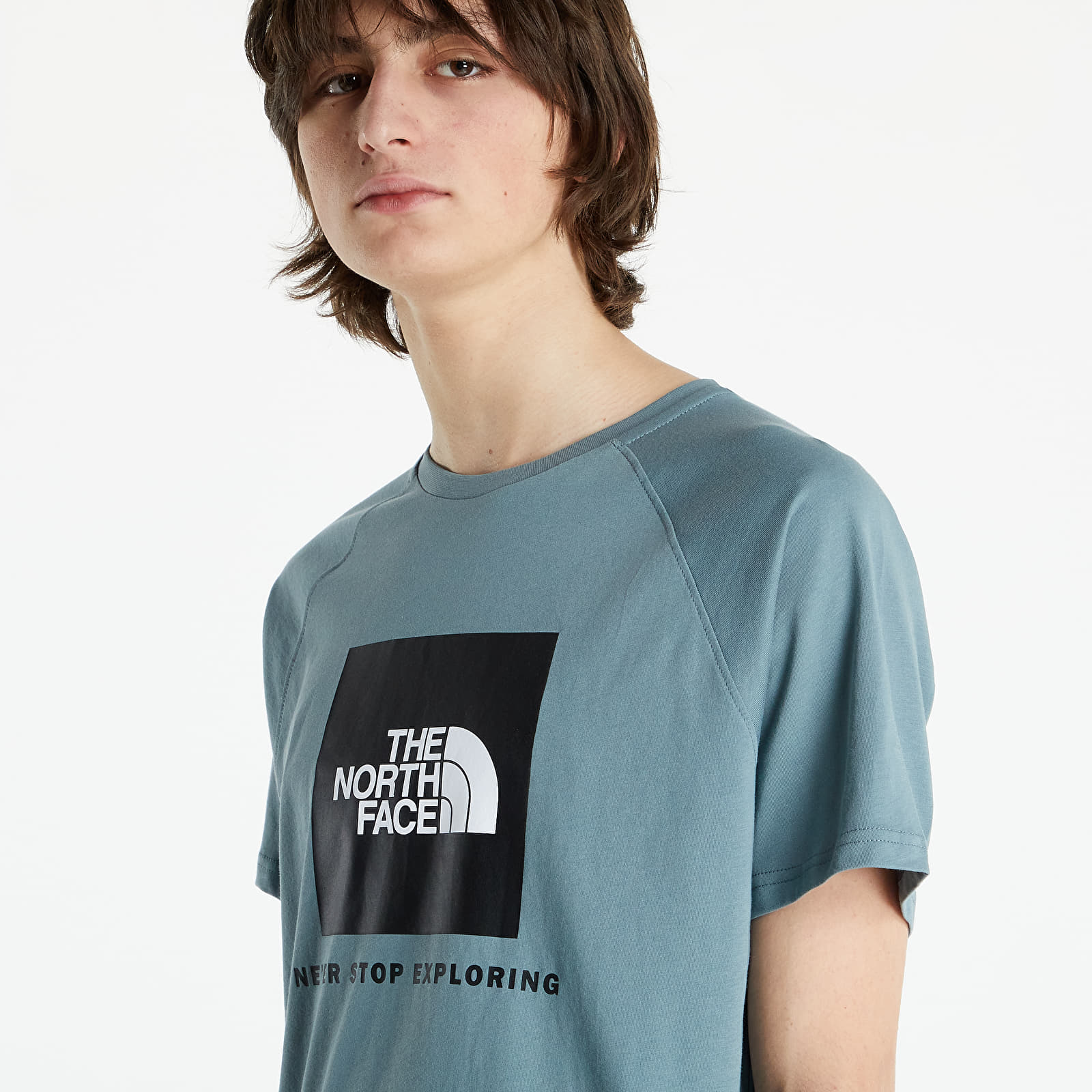 T-shirts The North Face M S/S Raglan Redbox Tee Goblin Blue