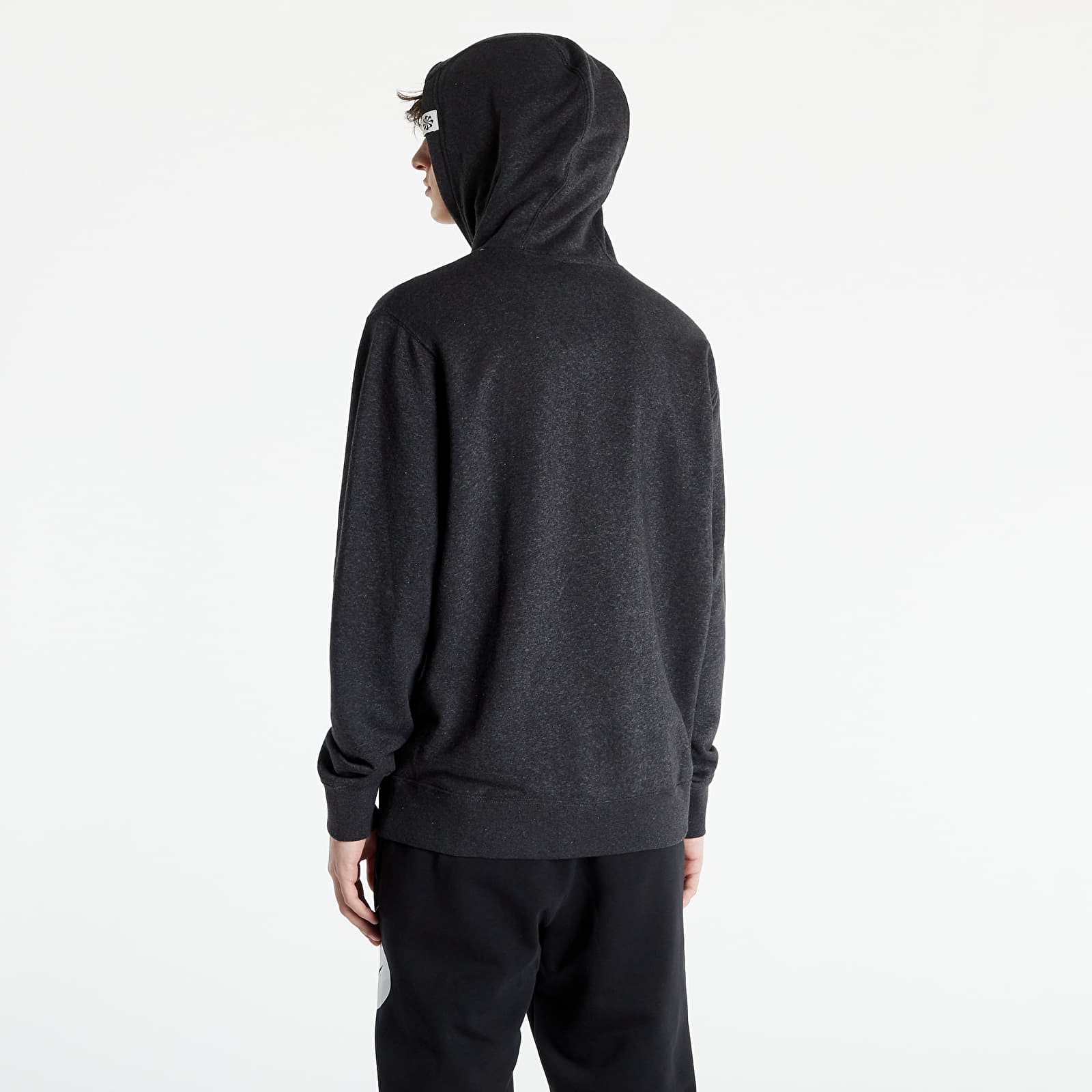 Džemperiai su gobtuvais ir džemperiai Nike NSW Revival Fleece Pullover Hoodie C Black/ White