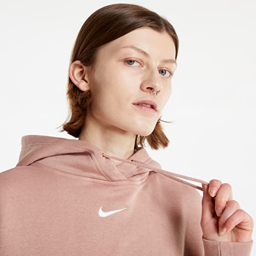 Hoodies and sweatshirts Nike W NSW Essential Fleece Oversized Hoodie Rose Whisper Footshop