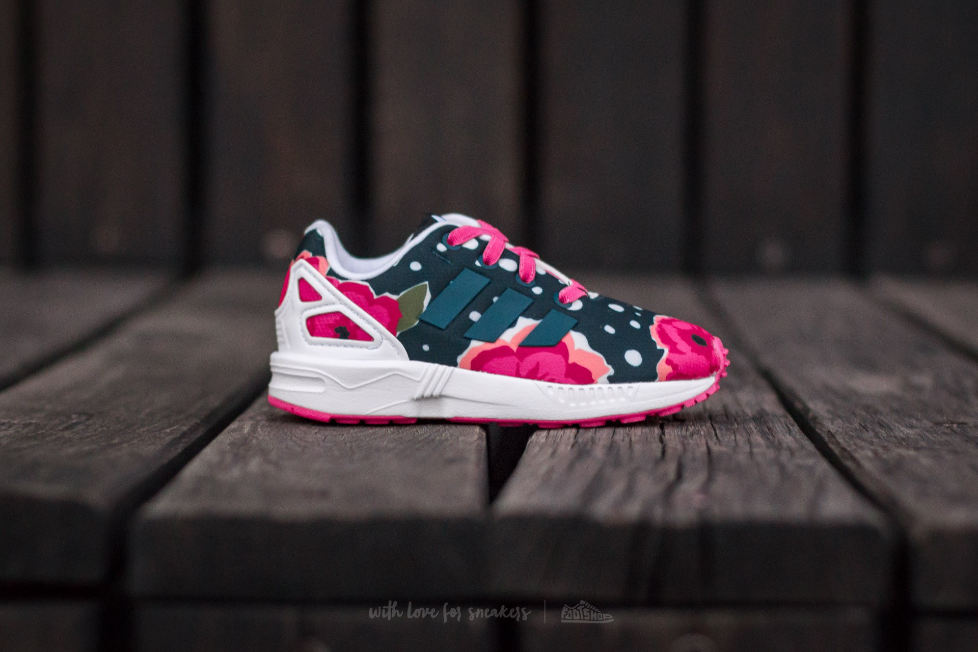 Sneaker und Schuhe für Kinder adidas ZX Flux EL I Shock Pink/ Ftw White/ Ftw White