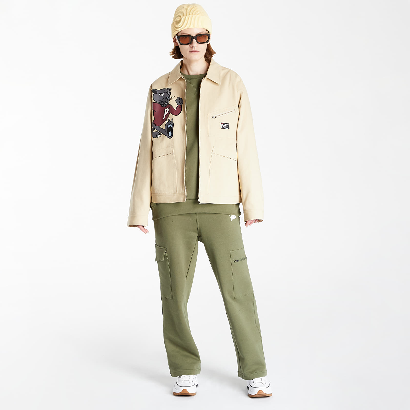 Jakker Patta Cartoon Canvas Jacket Pale Khaki