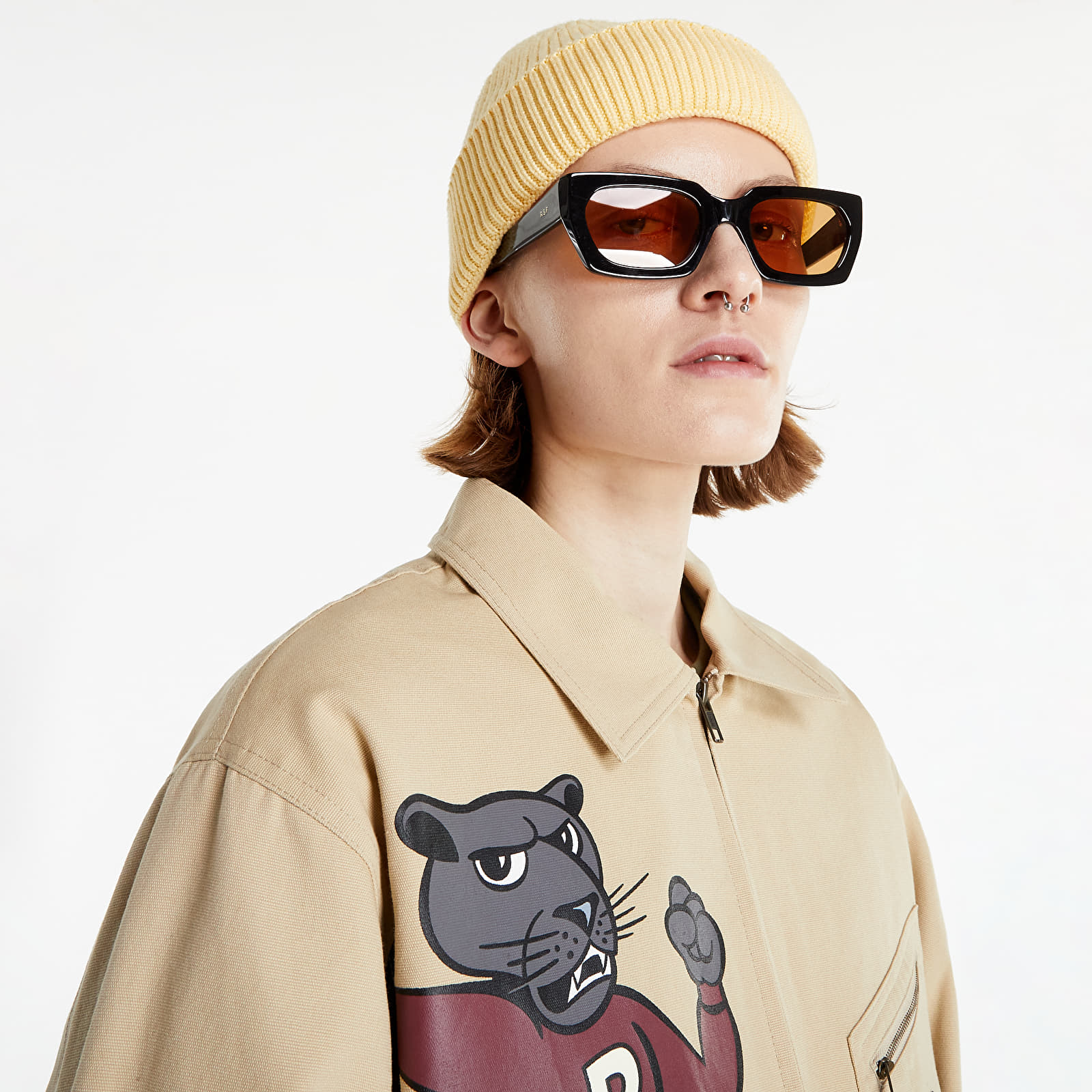 Jakker Patta Cartoon Canvas Jacket Pale Khaki