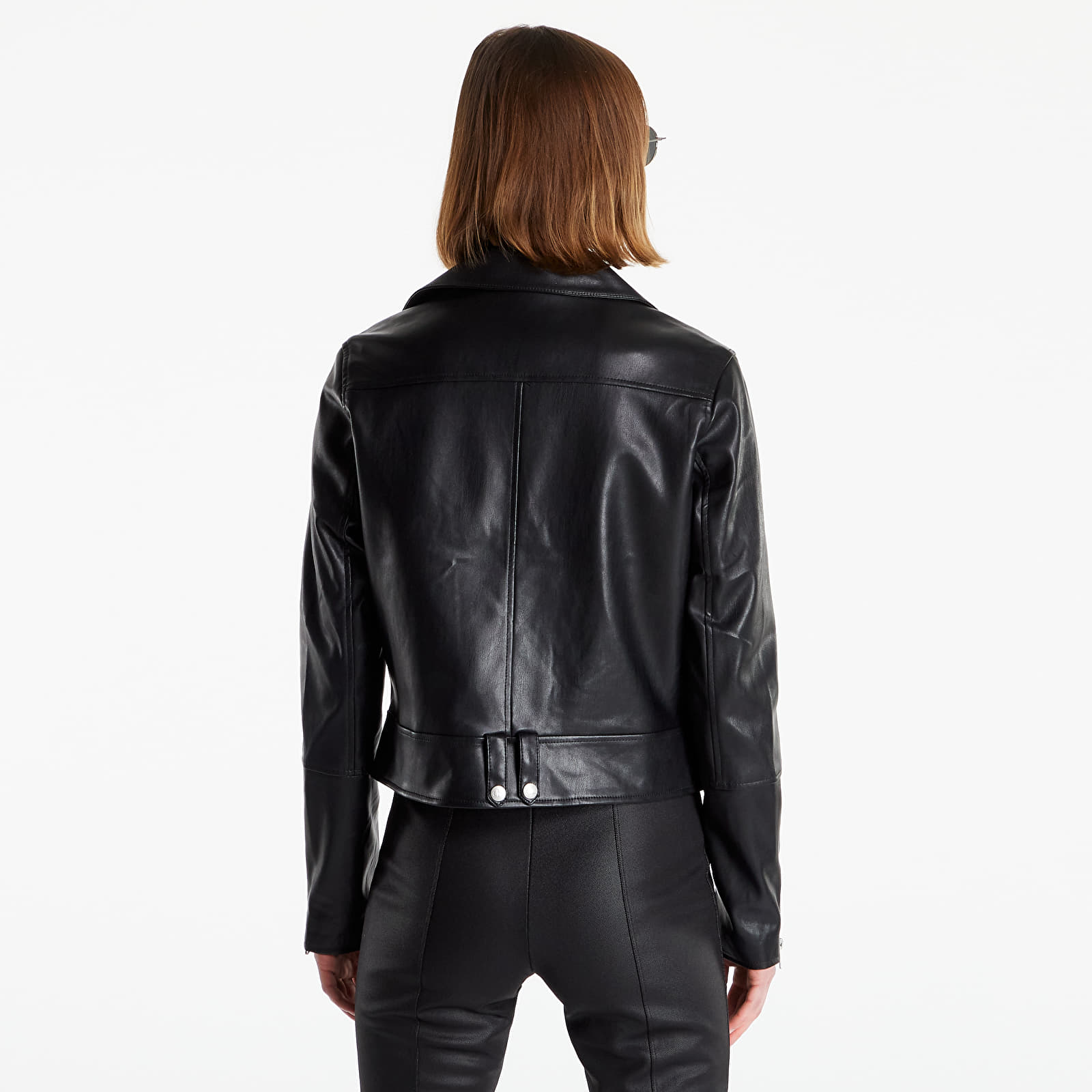 Jackets Calvin Klein Jeans Faux Leather Biker Jacket Ck Black