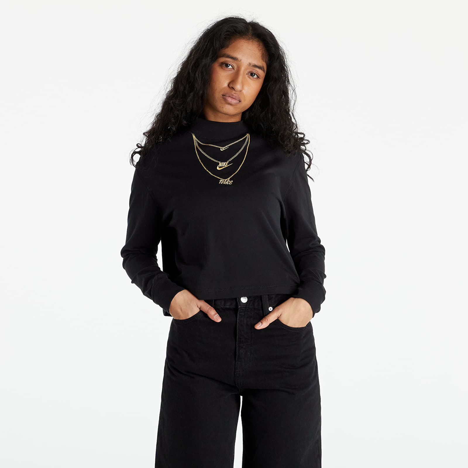 Black and gold womens nike shirt outlet