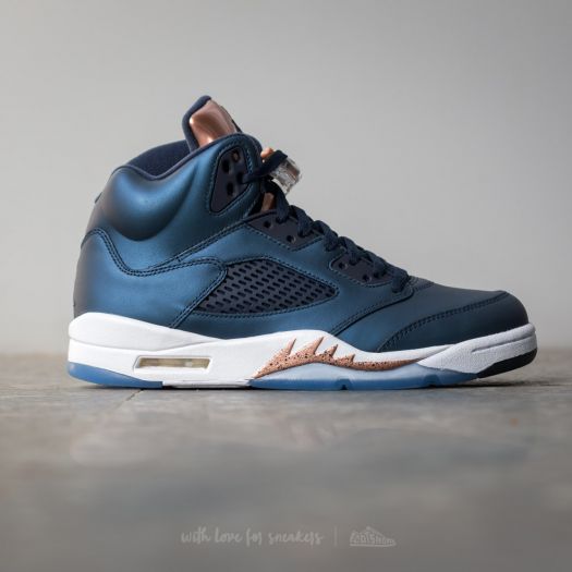 Men s shoes Air Jordan 5 Retro Obsidian White Metallic Red Bronz Bright Footshop