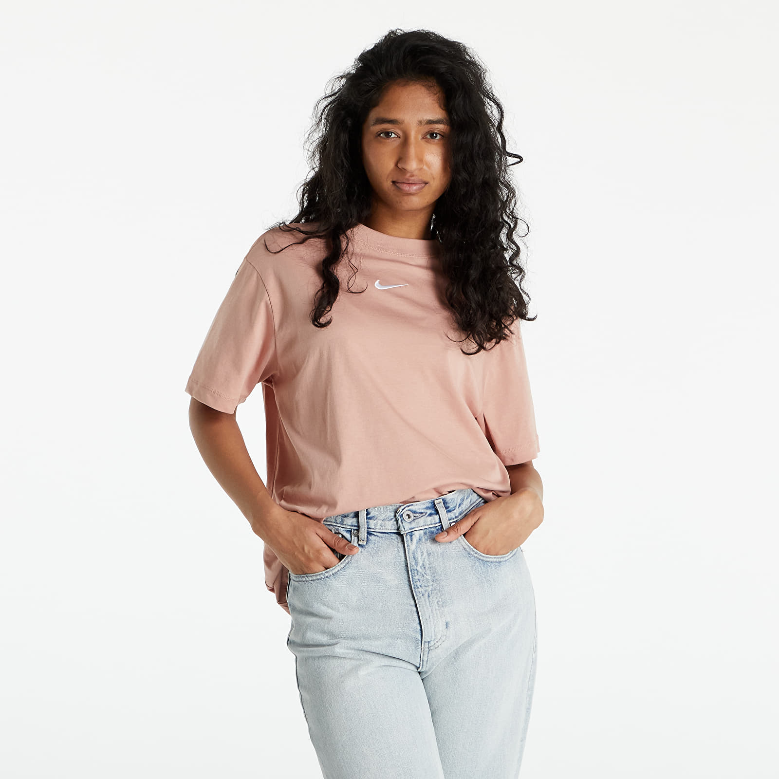 Tee shirt nike rose pale hot sale
