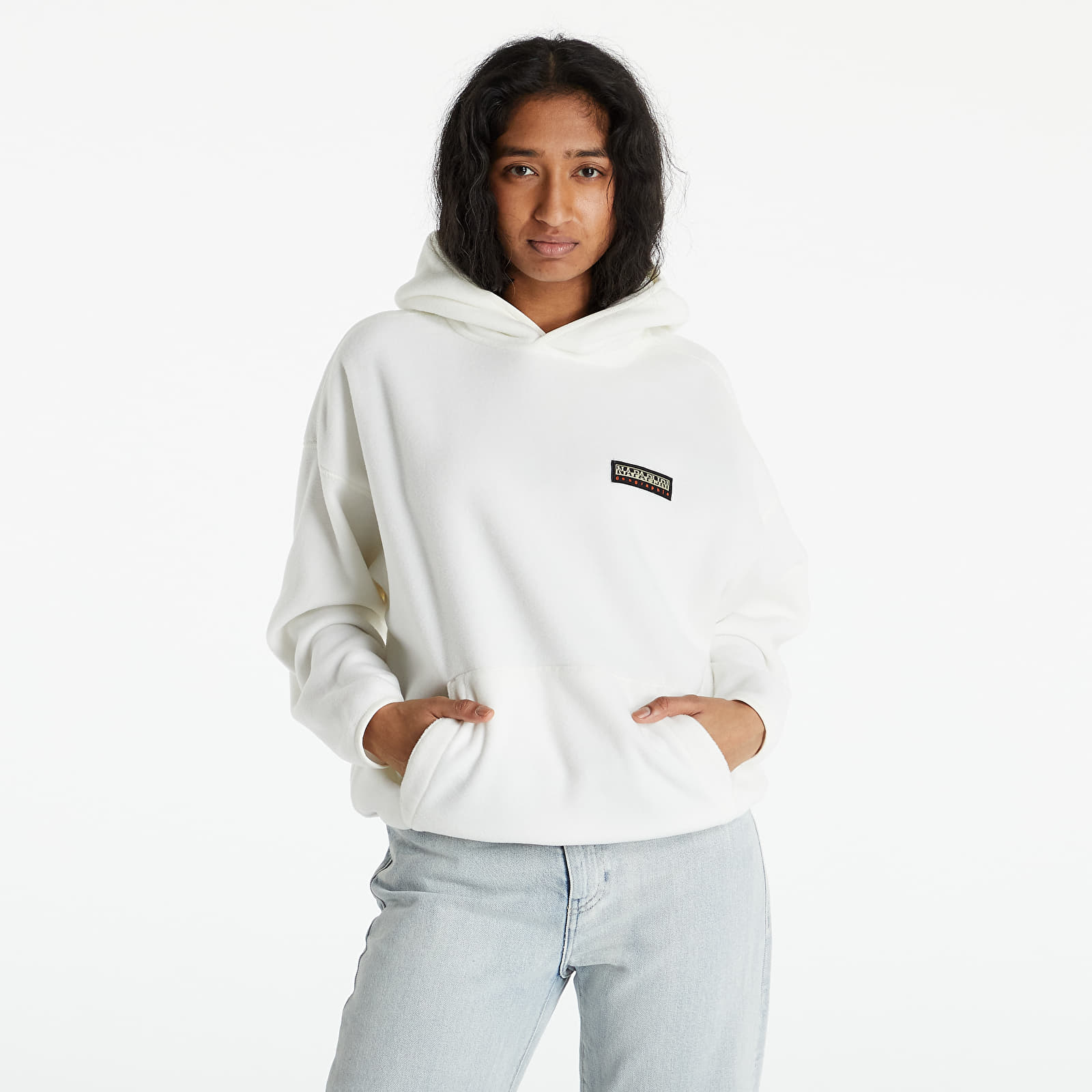 Napapijri white hoodie sales