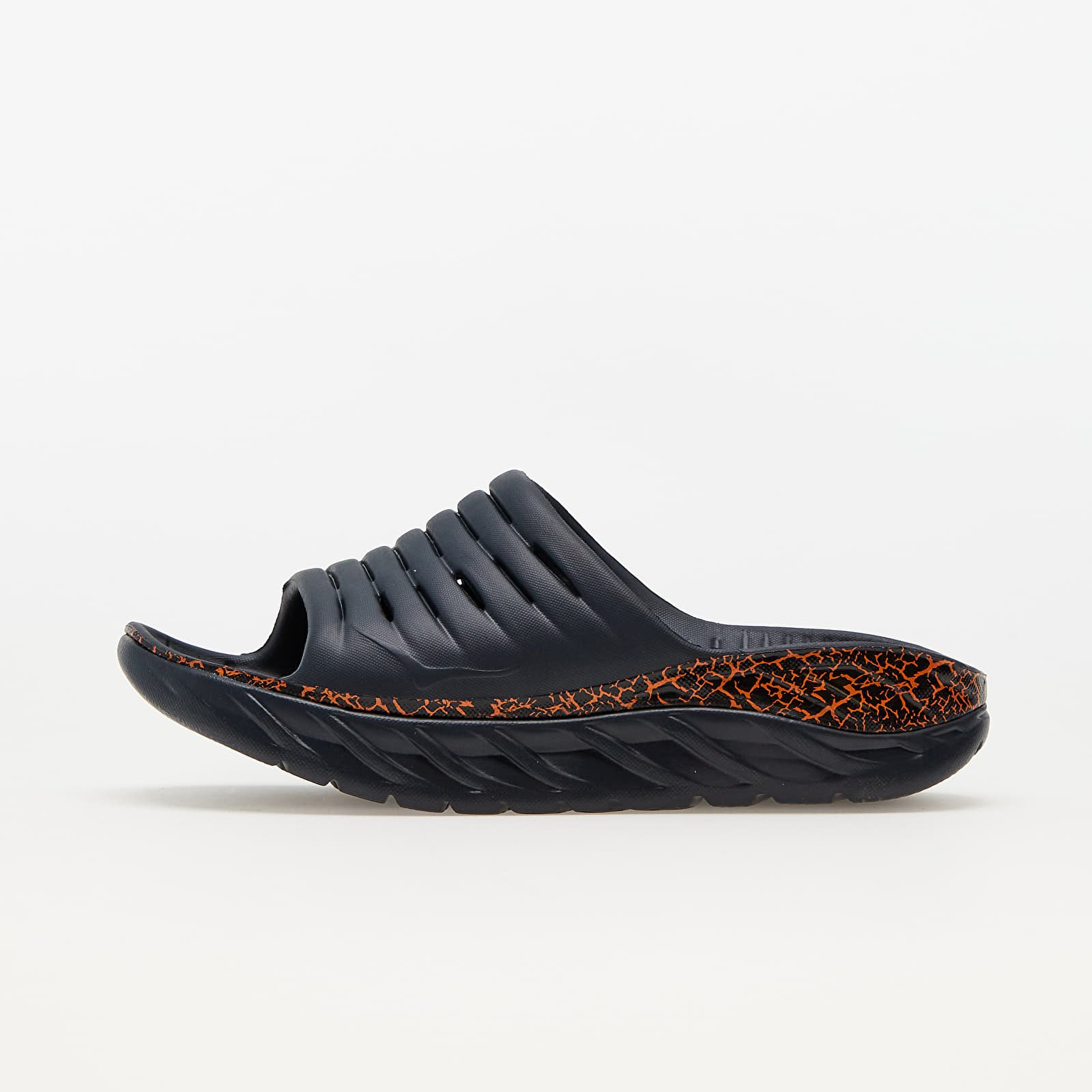 Ανδρικά παπούτσια Hoka One One® Ora Recovery Slide Blue Graphite/ Persimmon Orange