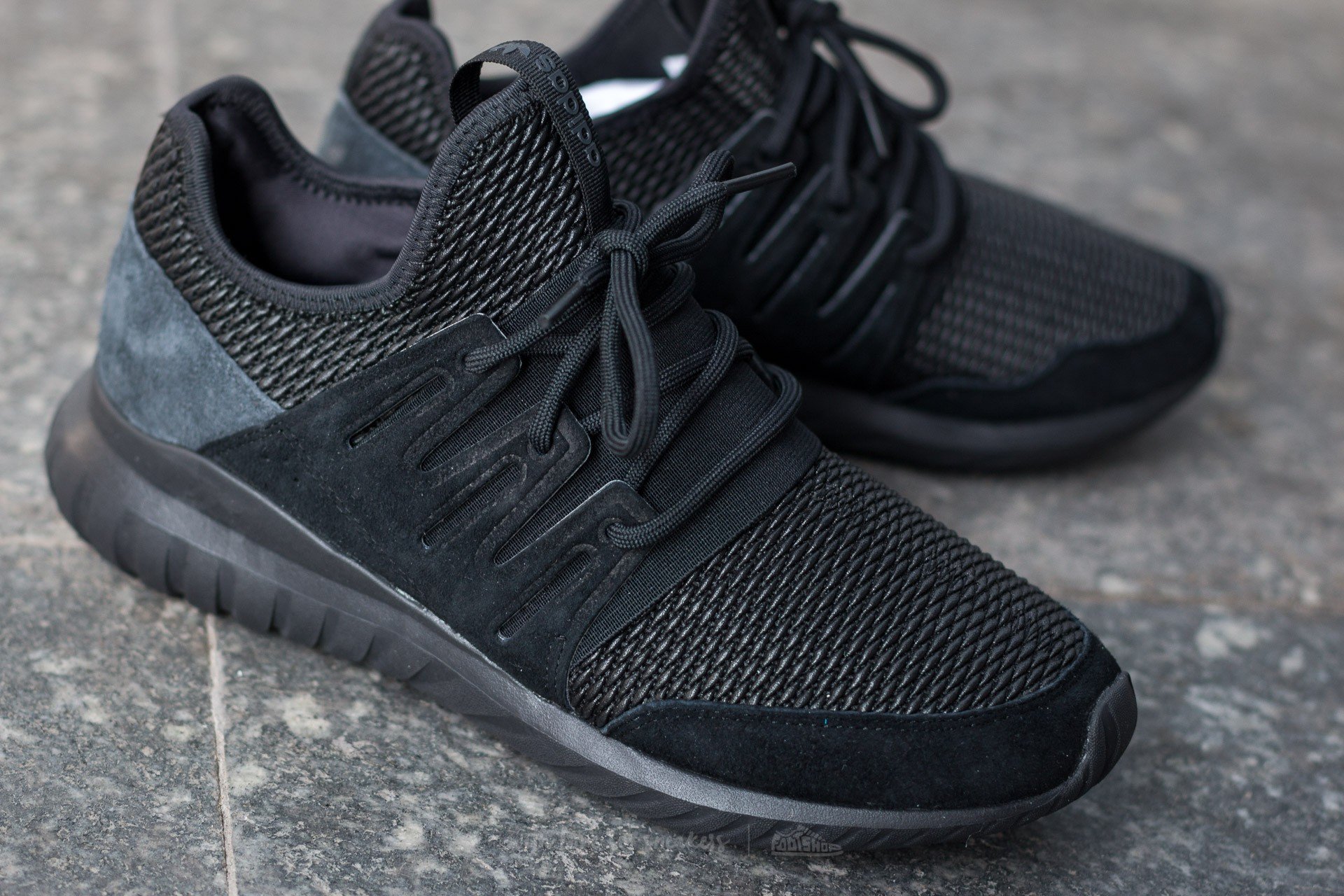 Men s shoes adidas Tubular Radial Core Black Core Black Dark Grey Footshop
