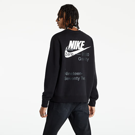 Sweatshirts Nike Sportswear Men s Zero Gravity French Terry Crew Black White Footshop