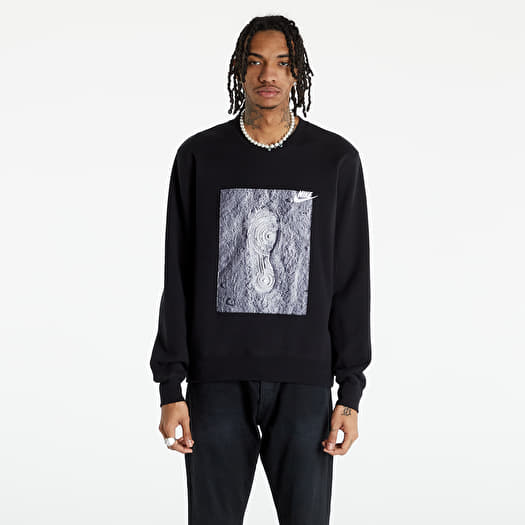 Sweatshirts Nike Sportswear Men s Zero Gravity French Terry Crew Black White Footshop