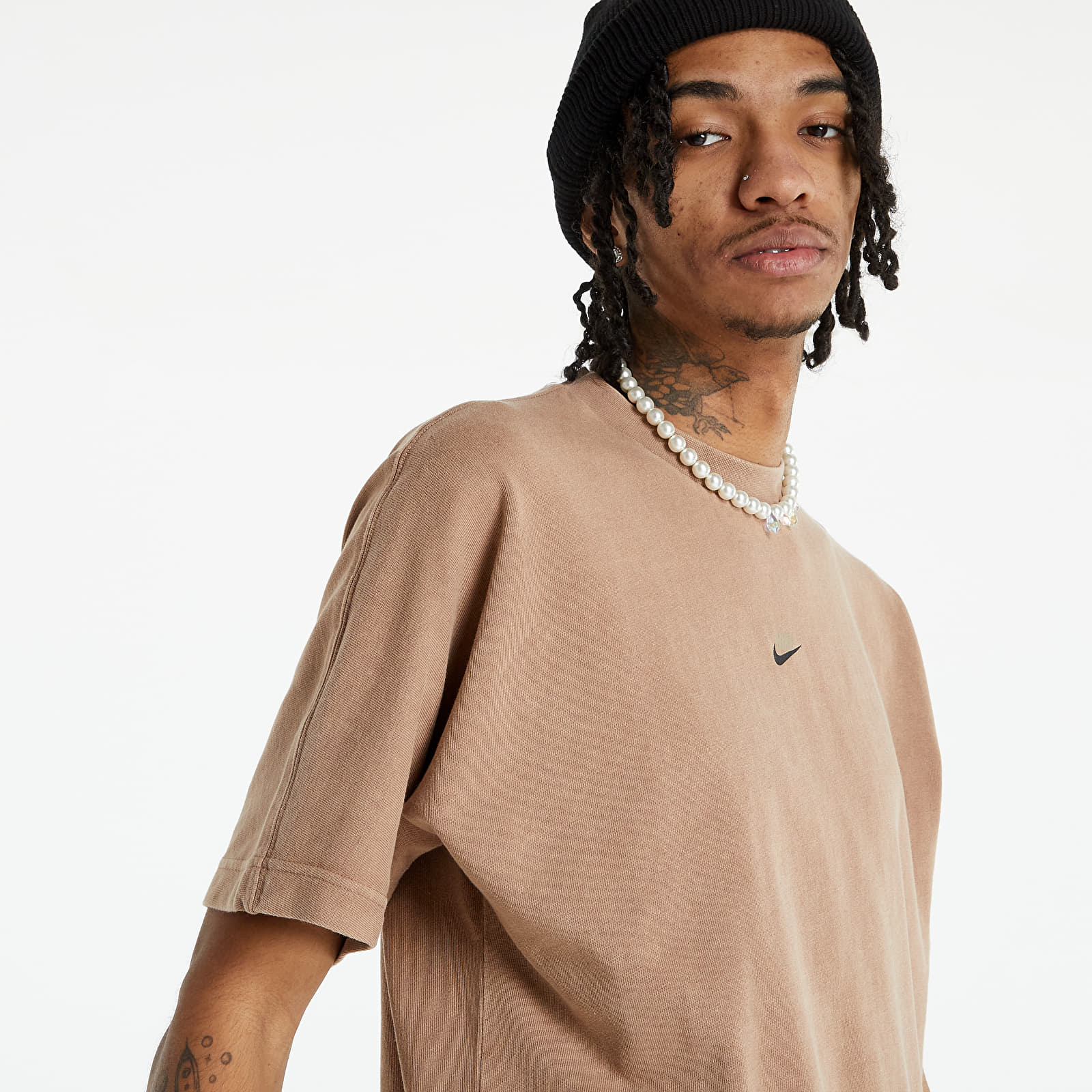 Camisetas Nike NSW Style Essentials Men's Washed Short-Sleeve Top Archaeo Brown/ Sail/ Ice Silver/ Khaki