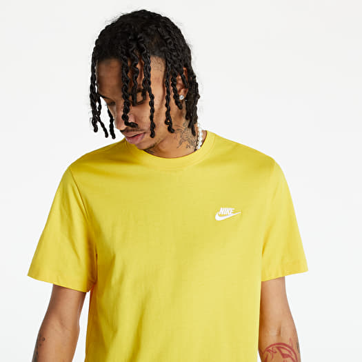 Magliette Nike NSW Club Tee Vivid Sulfur White Footshop