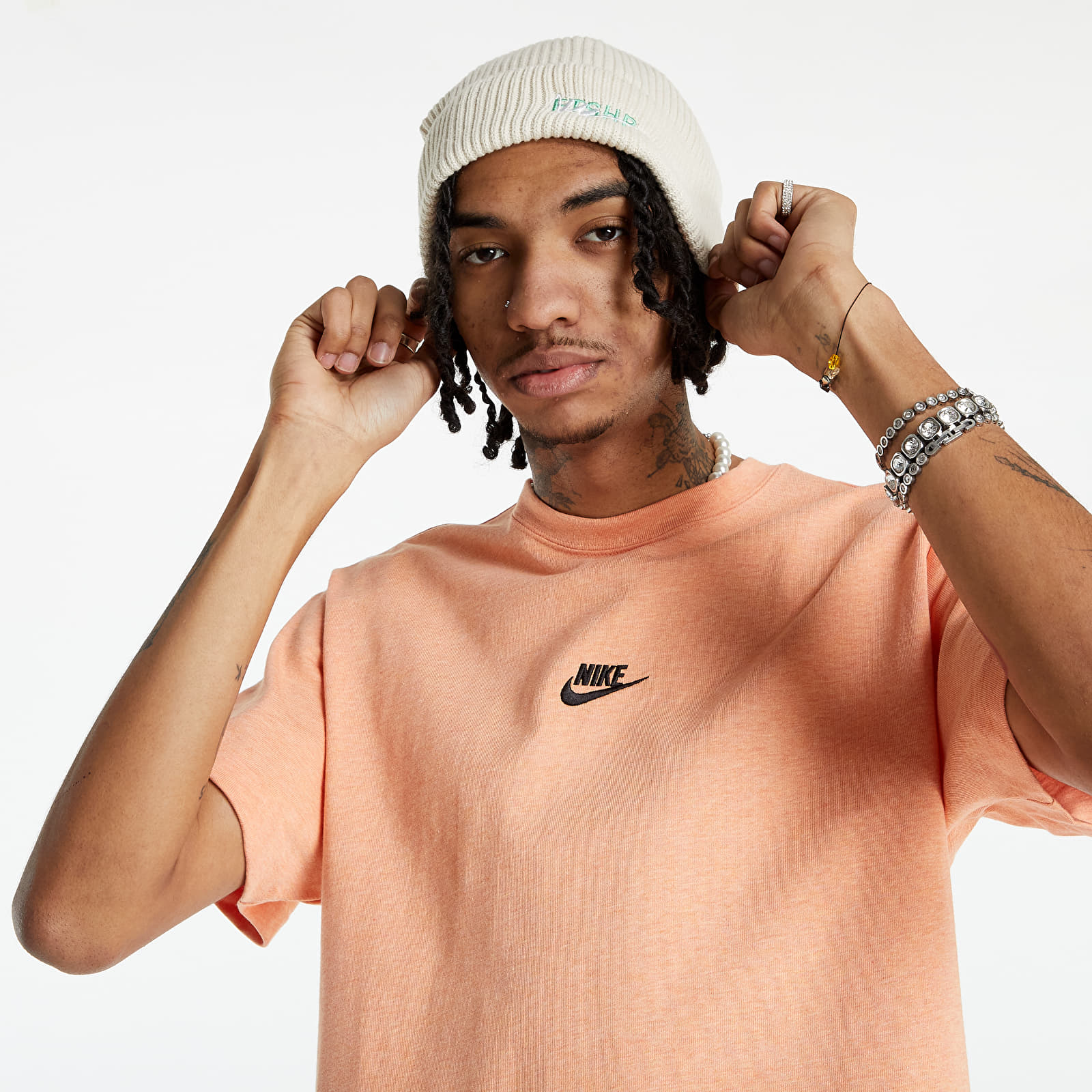 T-shirts Nike NSW Premium Essentials Men's T-Shirt Lt Madder Root/ Htr/ Black