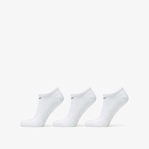Nike Everyday Cushioned Training No-Show Socks 3-Pack White/ Black