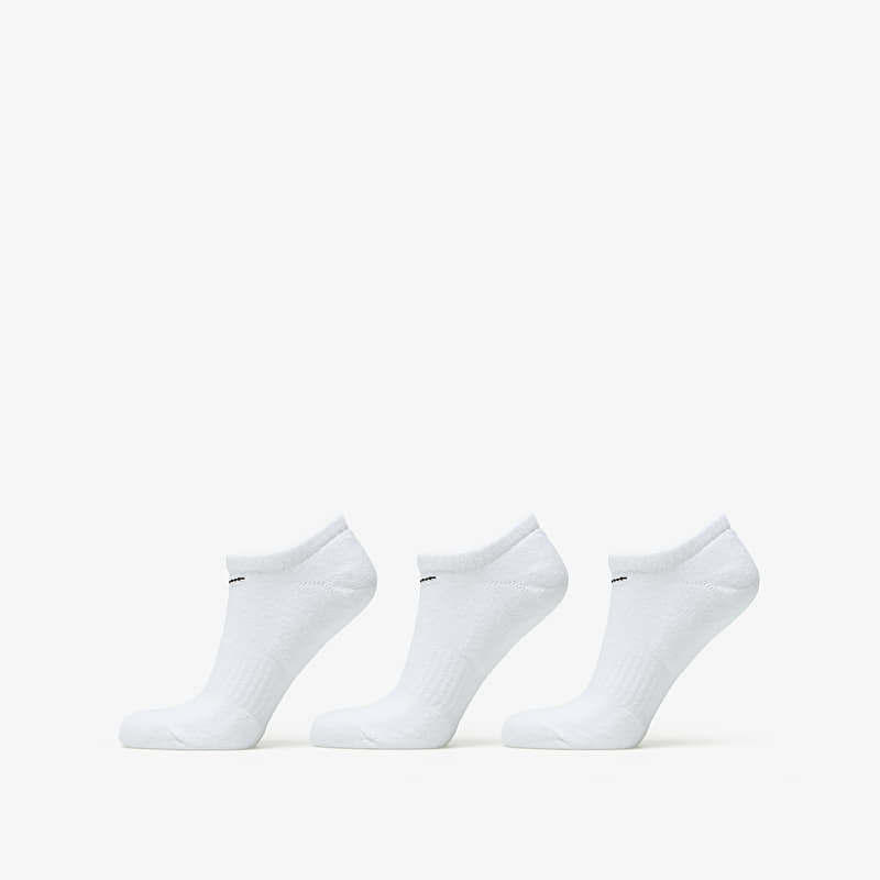 Шкарпетки Nike Everyday Cushioned Training No-Show Socks 3-Pack White/ Black