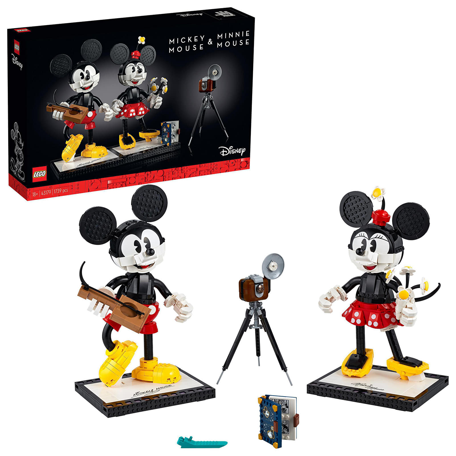 Kits LEGO® LEGO® Disney Princess™ 43179 Mickey Mouse & Minnie Mouse Buildable Characters