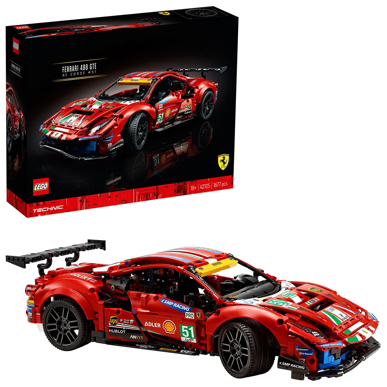 Trusele LEGO® LEGO® Technic 42125 Ferrari 488 GTE AF Corse 51