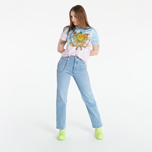 Tシャツ・カットソー VERSACE JEANS Woman T-Shirt Multicolor 75HAH608JS214 G51 Versace Jeans Couture t-shirt damski kolor pomarańczowy