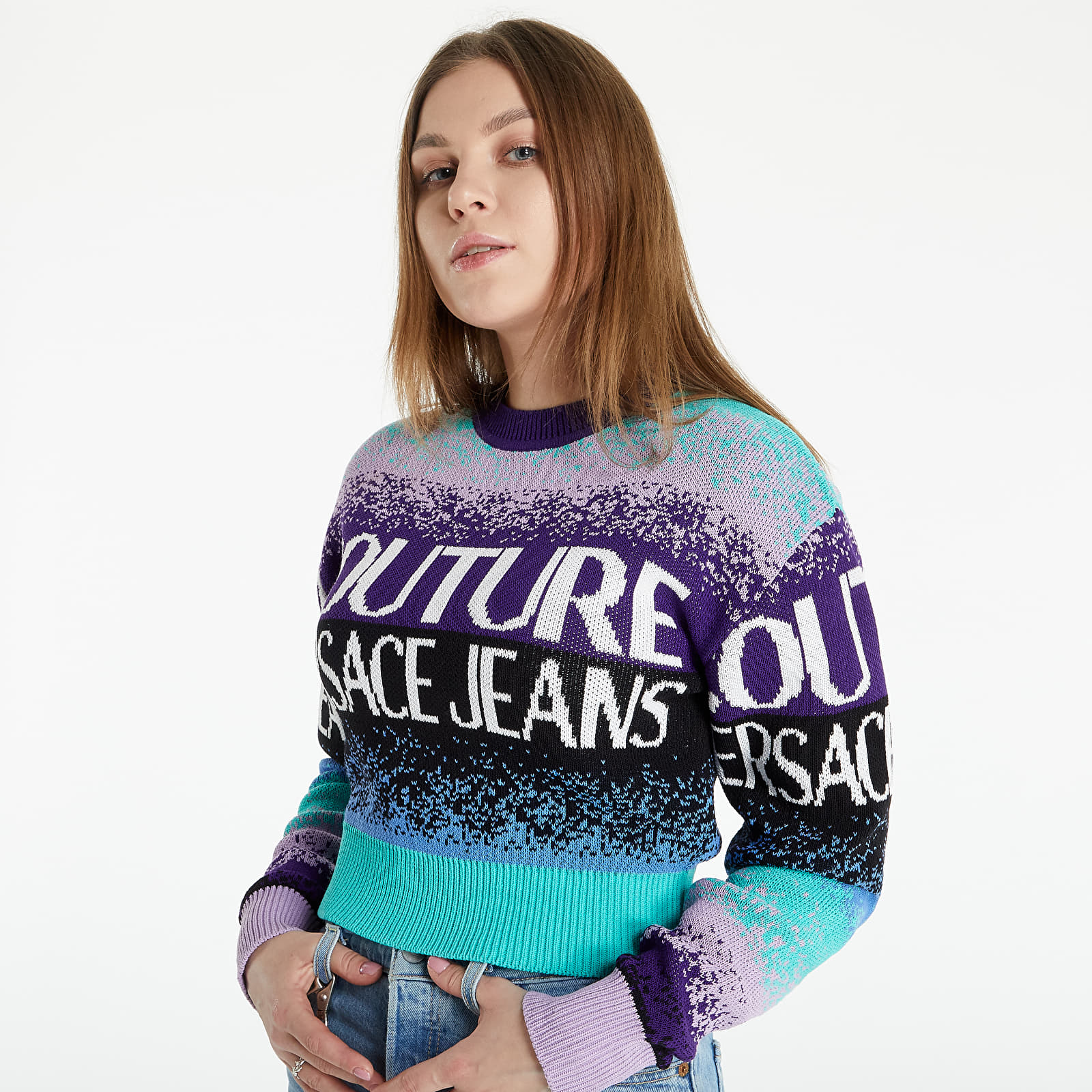 Maglioni Versace Jeans Couture Maglia (Generico) Multicolor Scuro