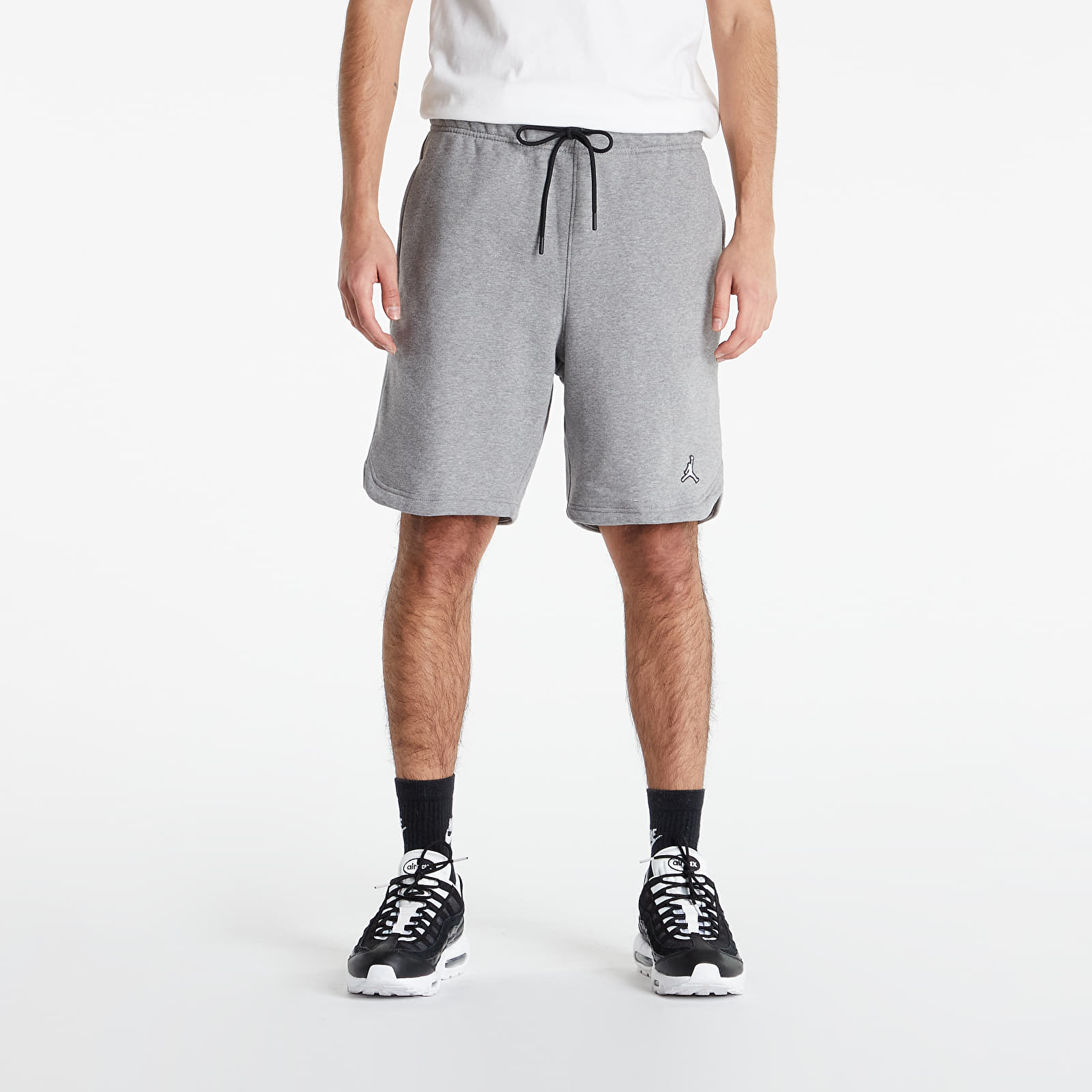 Rövidnadrágok Jordan Essential Fleece Short Carbon Heather/ White