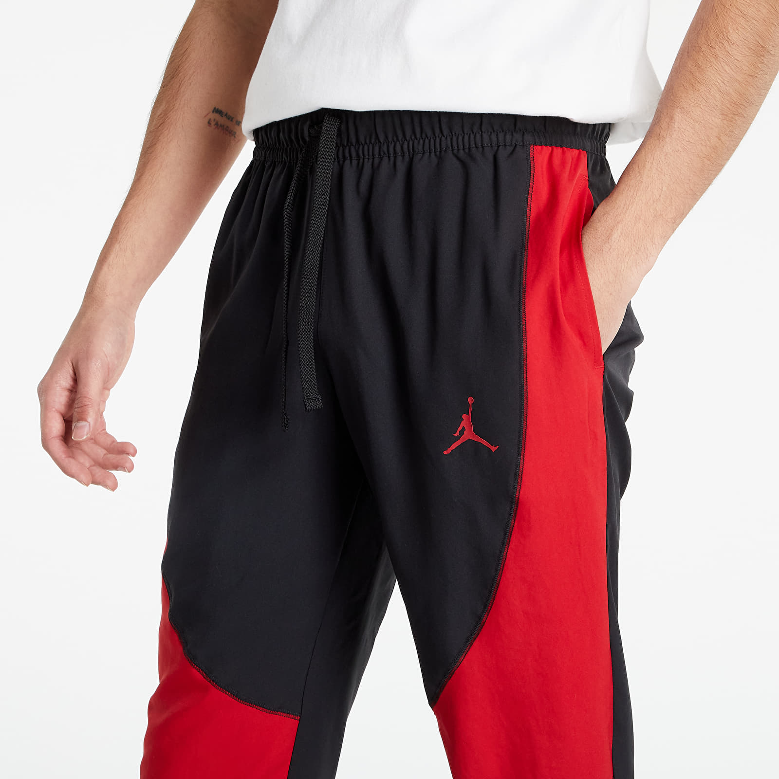 Red and sale black jordan pants