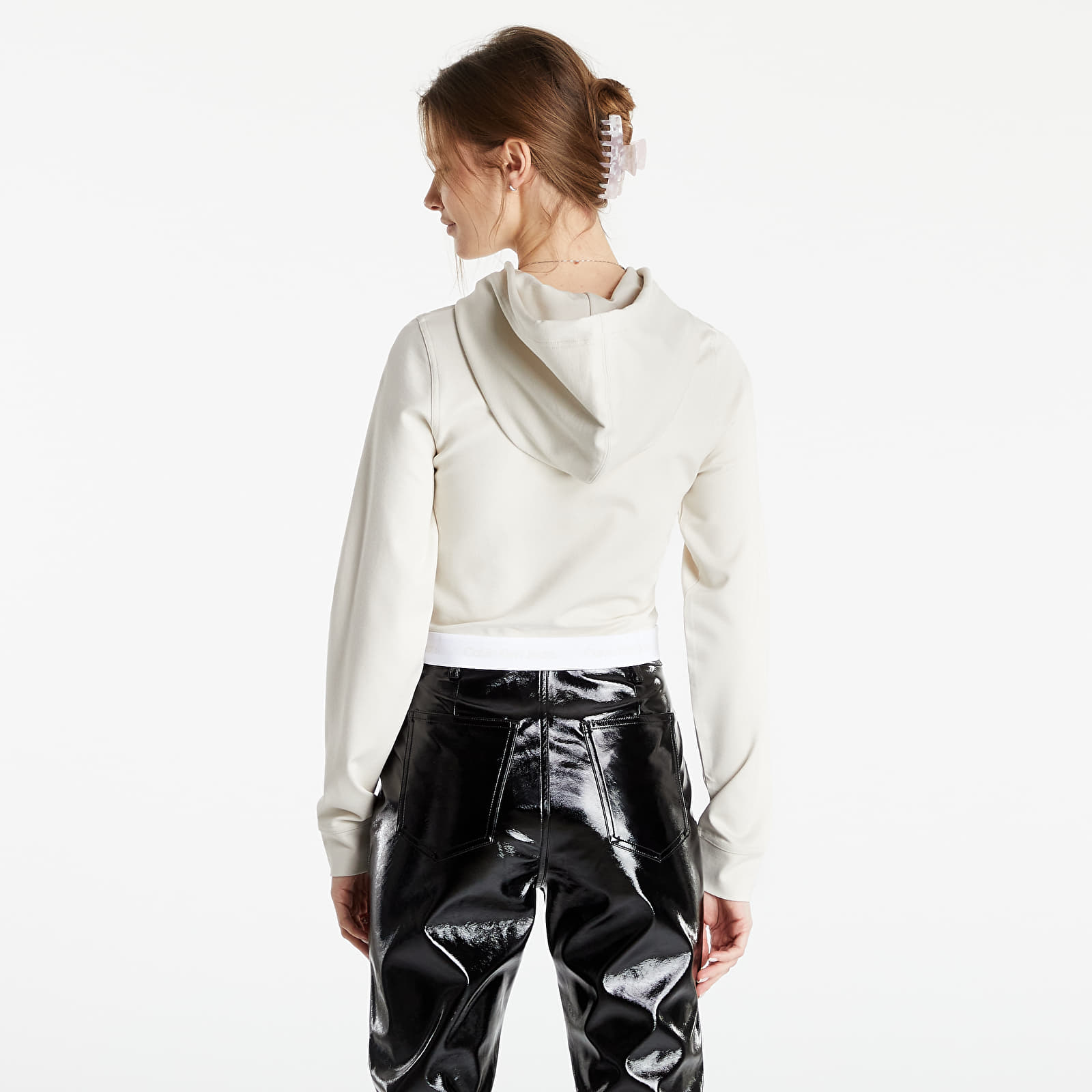 Hoodies and sweatshirts Calvin Klein Jeans Contrast Tape Milano Hoodie  Eggshell | Footshop